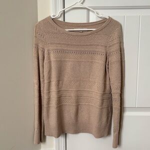 Loft Tan Crewneck Sweater